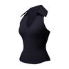 Colete Esportivo Transfronteiriço para Mulheres, Roupa de Tênis, Sem Mangas com Bojos, Decote em V, Gola Reversível, Top de Corrida Fitness Justo de Secagem Rápida