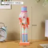Cascanueces de Navidad Figura de Madera Adorno Forma de Soldado Mesa de Sala de Estar Ventana Decoración Festiva