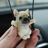 Colgante para coche de bulldog, colgante para coche de espejo retrovisor, colgante para coche con sentido avanzado, decoración para coche, joyería DIY pequeña y fresca