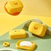 Caja de Jabón de Patito Amarillo con Tapa Caja de Jabón con Drenaje Soporte de Jabón para Baño Dormitorio de Estudiante Caja de Jabón abatible