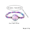 Pulsera de Gema del Tiempo con temática de Escuadrón Cazador de Demonios, elegante y versátil, unisex, cordón elástico de cuentas para jalar con