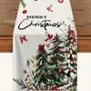 Corredor de Mesa Mais Vendido da Amazon Série de Natal com Letras e Papai Noel Estampa Digital para Decoração de Atmosfera Festiva Toalha de Mesa