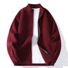 2025 Exportación Transfronteriza Otoño Nueva Moda Casual Prendas de Punto Cárdigan Ropa de Punto para Hombre Chaqueta Sencilla de Color Puro Chaqueta