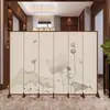 Biombo Plegable Móvil Moderno Sencillo Nuevo Estilo Chino Divisor de Espacios Oficina Sala de Estar Comedor Hotel Sala de Té Vestíbulo