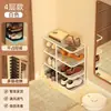 Puerta de Entrada de Casa de Alquiler Zapatero Estilo Estrecho Ahorrador de Espacio Hogar Multicapa Simple Estante Organizador de Almacenamiento de Zapatos