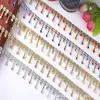 Acessórios de Roupas com Corrente de Renda Strass Novos Atacado do Fabricante Acessórios de Roupas Étnicas Corrente com Pingente de Bigodes Coloridos Diamantes