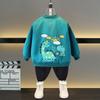 Casaco de primavera para meninos 2025 novo e elegante grande infantil primavera e outono roupas de corrida para meninos casaco da moda
