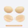 Almohadillas de silicona para pezones para vestidos de novia de mujer, invisibles, de silicona push-up de doble tamaño, finas, sin costuras, cubiertas para pezones de tono de piel claro