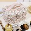 Nuevo Bolso de Hombro Floral Estilo Ins de Gran Capacidad, Bolsa de Cosméticos, Bolso de Almacenamiento de Aspecto Elegante, Neceser, Suministro Transfronterizo