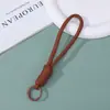 Llavero Tejido de Colores Colgante para Bolso Cordón Cuerda Tejida Hecha a Mano Llavero de Bloques de Color Accesorio Simple para Teléfono