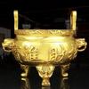 Ornamenta Ornamento Queimador de Incenso de Cobre para Uso Interno em Casa, para Oferta ao Buda, para Queimar Incenso, Tripé de Três Pernas Extra Grande