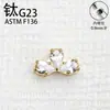 Joyería para Piercing de Labio de Aleación de Titanio G23, Aretes, Aretes para Cartílago de la Oreja, Decoraciones Florales para la Oreja, Joyería con Rosca Interna, Aretes de Aleación de Titanio