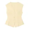 Item Quente Transfronteiriço do AliExpress Nova Coleção Primavera 2026 Colete Botonê Acinturado 3641805 Calça Balloon 3641806