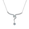 Pingente de Diamante Moissanita em Prata de Lei S925 Joias em Prata Prata de Lei Joias de Alto Nível Outono e Inverno Novo Produto Transfronteiriço Cobra