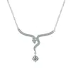 S925 Prata Esterlina Mosan Pingente de Diamante Joias de Prata Esterlina Prata Premium Outono e Inverno Joias Cross-border Nova Cobra
