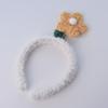 Dia das Crianças Celebrante da Internet Faixa de cabeça de flores Estilo coreano feminino All-match Going-out Headwear Antiderrapante Prensas Grampo de cabelo Faixa de cabeça