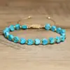 Pulsera de Piedra Natural Arcoíris con Forma de Corazón, Joyería Ajustable de Pareja Estilo Bohemio, Pulsera de Cuentas Coloridas Dopamina