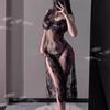 Domila Lingerie Sexy Provocante para Cama Roxo Pijama Sling Peito Pequeno Comércio Exterior Renda Vestido Longo Dividido