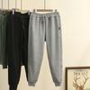 Outono e Inverno Novo Estilo K 100kg Gordura mm Simples Veludo Engrossado Esportivo Cenoura Calça de Moletom Tamanho Grande Roupas Femininas 4027