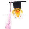 Temporada de formatura mini chapéu de doutor urso buquê chapéu de bacharel boneca garrafa de vinho chapéu decorativo alça de ombro de formatura rolo de mão