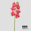 Flor Artificial Cymbidium Estilo Zen Chinês Flor Falsa Impressa em 3D Decoração de Casa Sala de Estar Arranjo de Casamento Cymbidium Artificial de 6 Cabeças