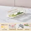 Caixa de Conservação de Coentro e Cebolinha, Caixa de Armazenamento para Geladeira de Grau Alimentício, Macarrão Pendurado de Gengibre e Alho, Artefato Especial para Armazenamento de Vegetais