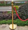 Poste de Conserje Engrosado de Acero Inoxidable con Correa, Postes de Aislamiento de Línea de Advertencia de 1.0 m, Postes de Bienvenida, Valla Móvil, Barandillas Redondas con Bola