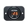 Cargador de Coche Coche Modificado Coche Voltímetro Luz LED Detección de Voltaje Potencia Pantalla Digital Voltímetro de 3 Posiciones