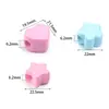 Cuentas de Color Sólido Acrílicas Flores Macarrón Corazón Estrella de Cinco Puntas Cuentas Sueltas Pulsera DIY Accesorios para Joyería Cuentas de Gelatina