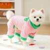 Roupas para Cães e Gatos de Estimação, Outono e Inverno Fleece Polar Contrastante Dopamina Camiseta Base para Gatos, Pode Ser Usada ao Ar Livre, Suprimentos para Tração de Cães