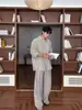 Camisa de Manga Larga a Rayas de Bloques de Color Retro Estilo Coreano para Hombre, Fresca y Rebelde, Sensación de Alta Gama, Holgada, Versátil, Casual, Delgada, Camisa Protectora Solar