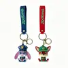 Nuevo Colgante Llavero Electrochapado de Zootopia, Lindo Llavero de Judy y Nick, Accesorio para Bolso de Pareja
