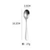 Cuchara de acero inoxidable 304 Tenedor cuchara para ensalada Tenedor integrado Vajilla para niños Cuchara para estudiantes Tenedor logotipo