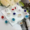 Aleación Estilo Nuevo Doble Cara Hueco Cristal Estrella Cadena de Cuentas DIY Cadena para Teléfono Colgante para Llaves Accesorios de Joyería