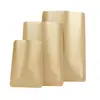 Bolsa de sellado de tres lados de 20*30, bolsa de papel Kraft revestida de aluminio, bolsa de conservación de alimentos, bolsa de máscara de sellado, bolsa de sellado a máquina de boca plana