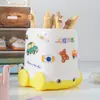 Portalápices Creativo de Dibujos Animados de Coche, Lindo y Atractivo Papelería de Escritorio para Estudiantes, Cubo de Almacenamiento Multifuncional de Gran Capacidad