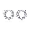 Brincos geométricos simples para mulheres Ins Niche Design Sense Exquisite Fashion All-match S925 Sterling Silver Light Luxury Brincos Brincos