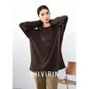 Versátil Top Básico Resistente de Manga Larga para Mujer, Nuevo Estilo Otoño e Invierno 2026, Corte Holgado, Adelgazante, Adecuado para Usar en Capas, Ropa de Trabajo y como Camiseta Base