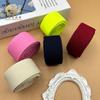 Punto 2.0-5.0cm Banda Elástica Cepillada de Nylon de Imitación Colorida Piel de Gamuza Amigable con la Piel Cinturón de Pantalón de Alta Elasticidad Cinta de Tejido