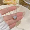 Collar de Acero de Titanio Estilo Coreano, Colgante de Diseño Versátil de Nicho de Lujo Ligero, Cadena para Clavícula de Temperamento Veraniego, Accesorios Inoxidables para Mujer