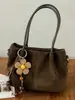 Nova Bolsa Tote de Grande Capacidade Outono 2026, Bolsa de Mão Elegante para Trabalho e Deslocamento, Bolsa Saco Tendência de Ombro Único