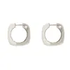 Brincos de gota de metal esmaltado branco simples e modernos europeus e americanos Brincos de tarraxa de alta qualidade com design de nicho de luxo leve para mulheres