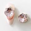 Nuevo Taladro de Uñas Montículo Terminado Corazón Torcido Cuadrado Amor Cuadrado Gordo Taladro Hacha Super Brillante Lujo Versátil Taladro de Cristal