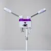 Máquina de Niebla para Salón de Belleza con Spray Frío y Caliente Vaporizador Facial de Doble Tubo Hogareño Spray Hidratante Equipo de Belleza Hidratante Facial Spray Frío y Caliente