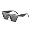 Gafas de Sol de Moda de Alta Gama Cuadradas de Montura Completa Incrustadas de Diamantes para Fiesta Ropa de Moda para Fiesta Gafas de Sol para Hombres y Mujeres 2024