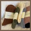 IOULOR2022 - Calcetines de lana gruesa con estampado de cáñamo, estilo japonés, para mujer, otoño e invierno