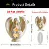 Ángel Acrílico Perfectamente Elegante Corazón Blanco Adorno 2D Decoración de Pascua Figura Transfronteriza Hongyao