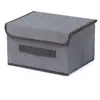 Caja de Almacenamiento No Tejida para Hogar Coche Plegable a Prueba de Polvo Caja de Almacenamiento de Ropa con Tapa Tamaño Pequeño para Etiquetar