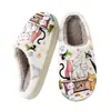 Chinelos de Algodão para Comércio Exterior para Homens e Mulheres, Chinelos de Casa com Estampa de Animal Cartoon Fofo, Chinelo Cruzado Pod Transfronteiriço Jit Peça Única Dropshipping