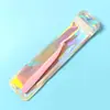 Pinça para cílios postiços do fabricante clipe para sobrancelha ferramenta auxiliar ferramenta auxiliar para cílios postiços pinça para cílios de implante curvador de cílios de aço inoxidável